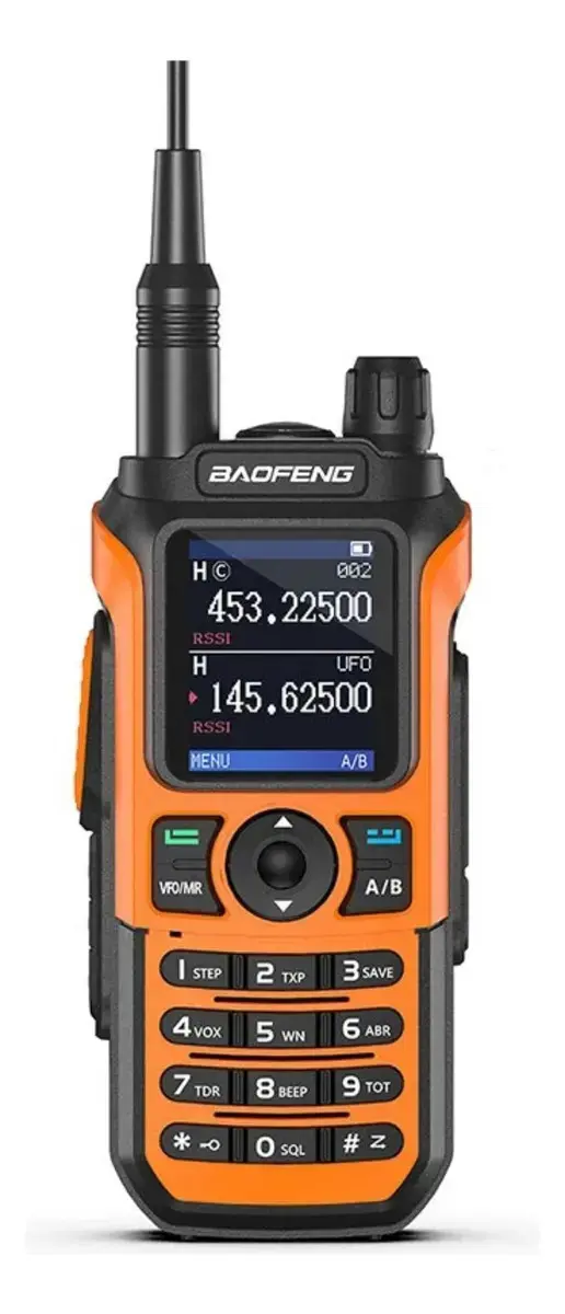 Radio Dual Band Baofeng Uv-21m Walktalk Longo Alcance Bandas De Freqüência Vhf Uhf 220mhz Cor Laranja