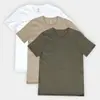 Kit Camiseta Hering C/ 3 Peças Masculina - Verde+Bege - 1