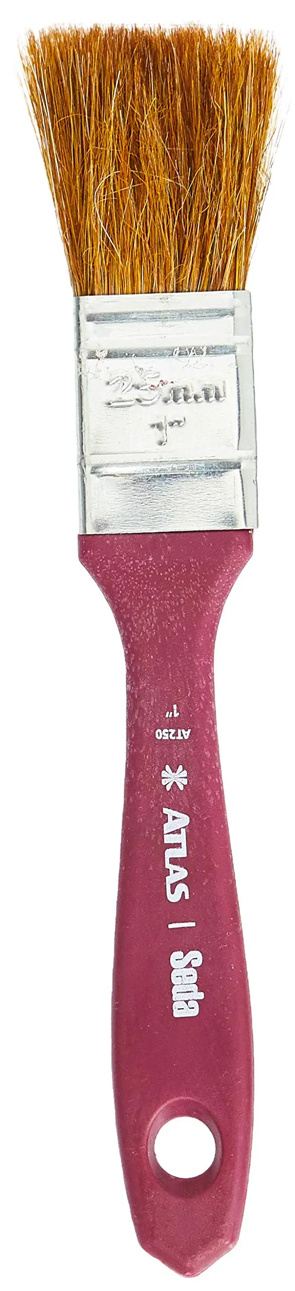 Atlas - Trincha de 1" para Pintura com Cerdas 100% Naturais de Pelo de Pônei Extra-macias