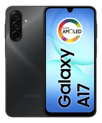 Celular Samsung Galaxy A17 com IA 128GB 4GB RAM Câm. de 50MP Tela de 6.7'' NFC IP54 Preto - 1