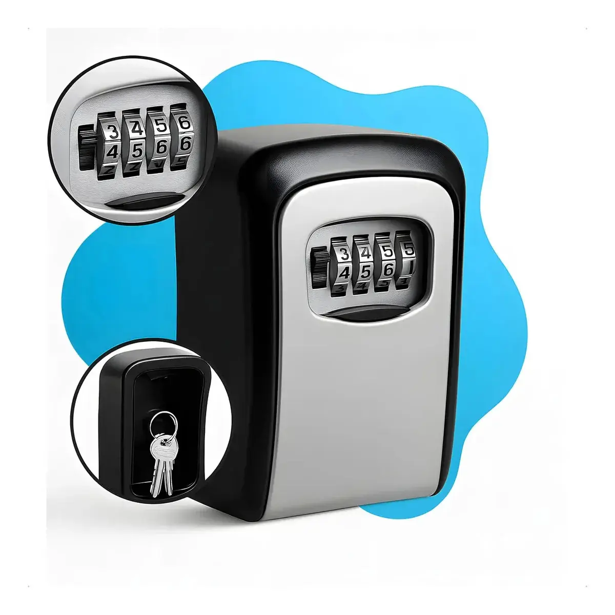 Mini Cofre Portátil Pequeno Para Chave Airnb Dinheiro Joias Residencial Marca Homeroarte