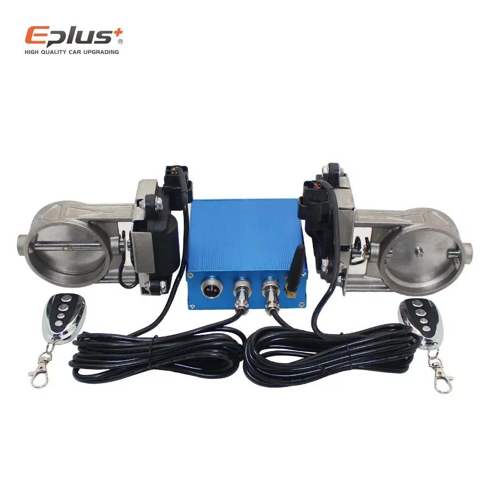 Eplus kit elétrico de válvula de tubo de escape de carro universal modo multi-ângulo 51 63 76mm dispositivo controlador kit remoto - 1