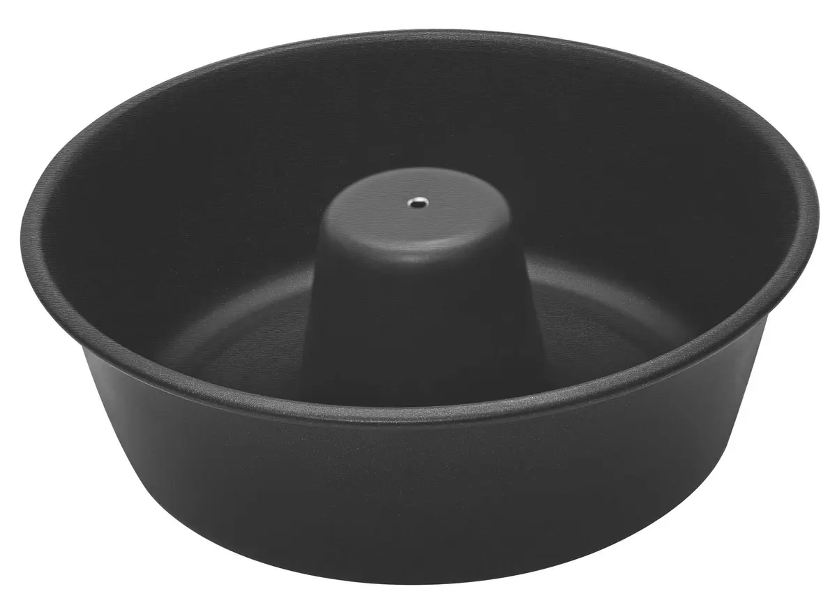 Tramontina 20062024 Forma para Bolo de Alumínio com Revestimento Interno Antiaderente, Grafite, 24 cm