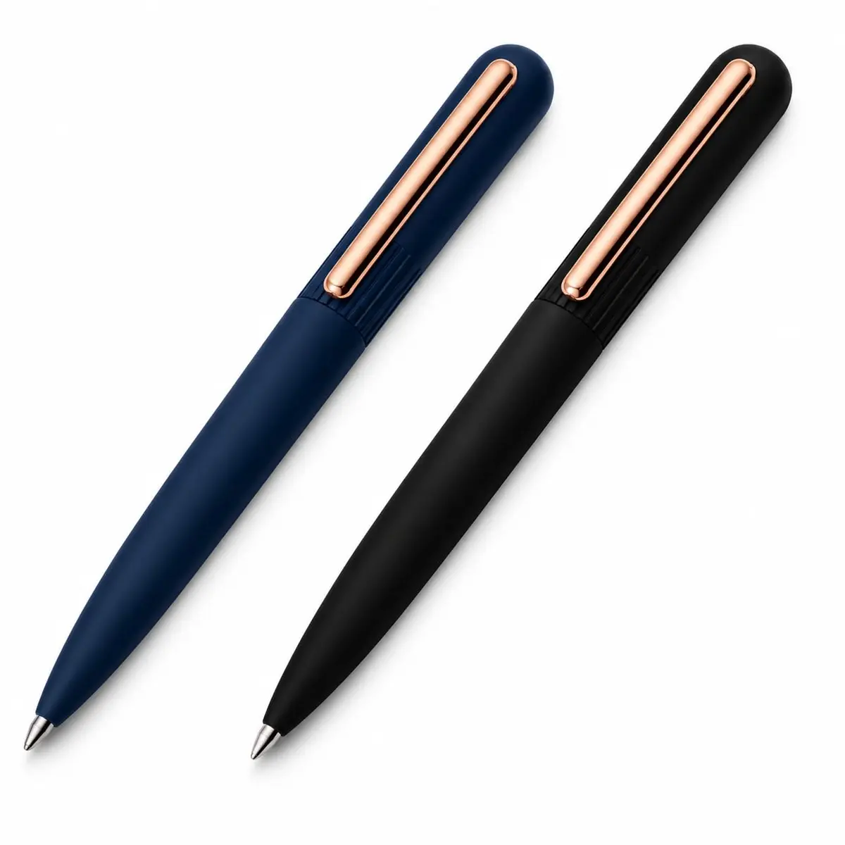 Caneta esferográfica em alumínio e clip em latão reciclável com escrita em azul 3 Cores (Caneta Azul e Preto) - 1