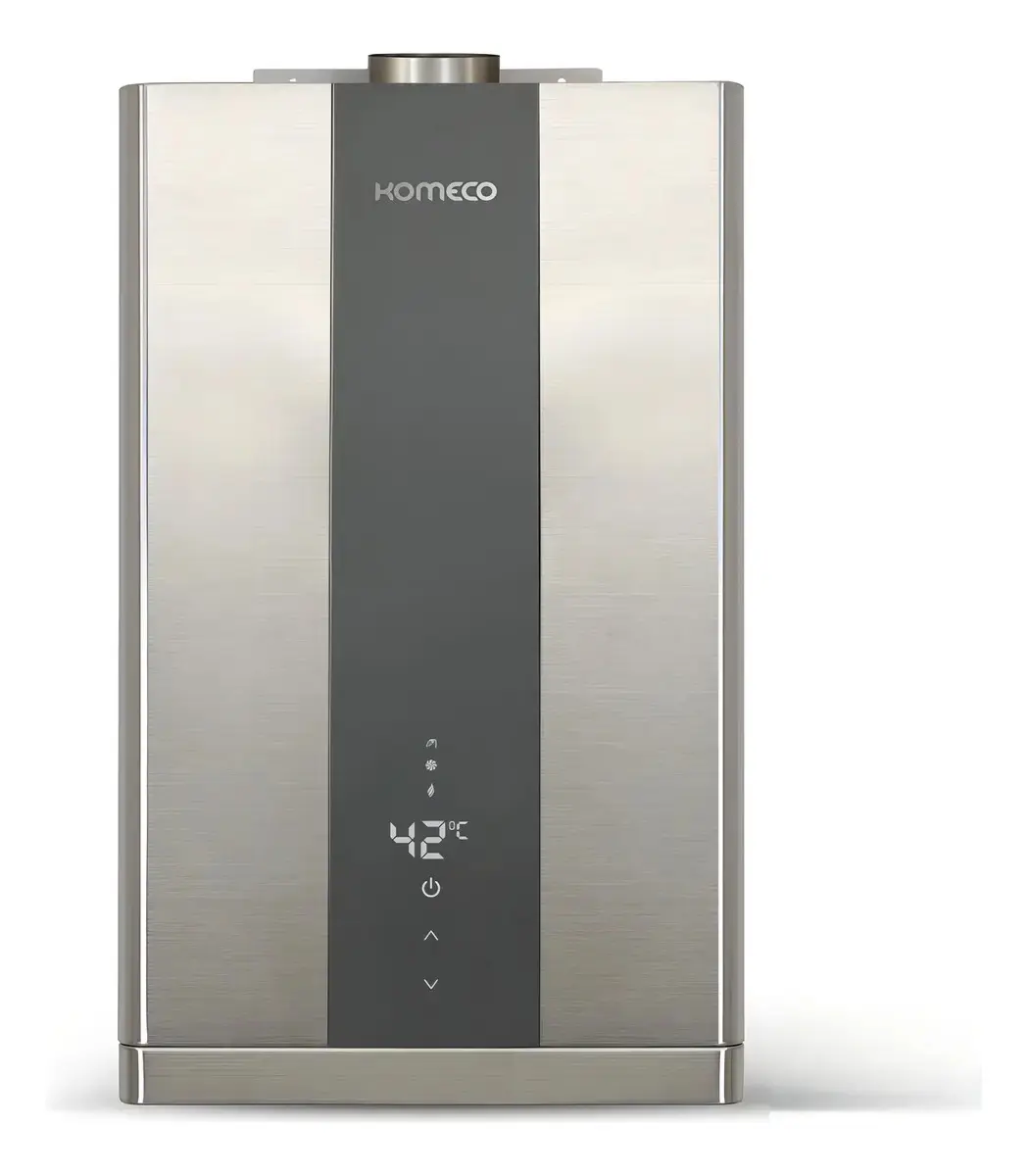 Aquecedor De Água A Gás Natural Komeco Gn 21 Litros G2- Inox
