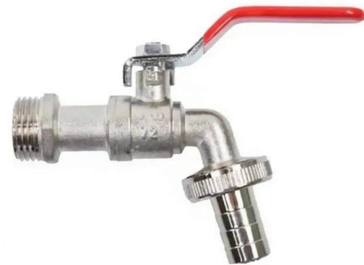 Torneira Esfera Metal Inox 3/4” x 3/4” para Jardim e Tanque – Uso Externo, Registro de Esfera e Saída para Mangueira - 1