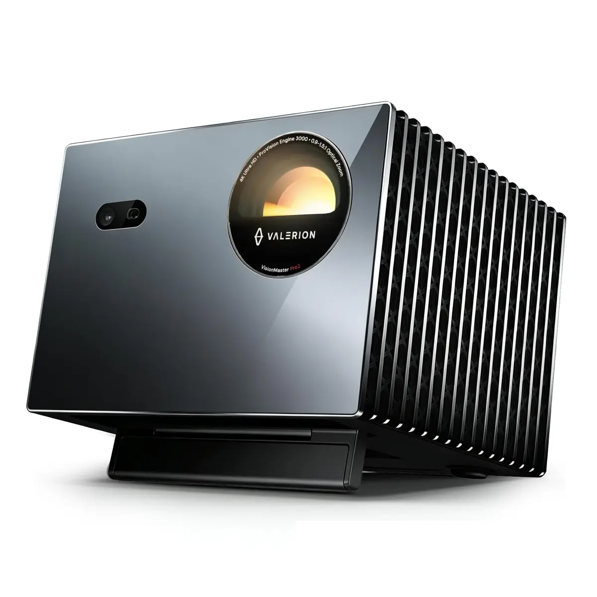 Valerion VisionMaster Pro2 Projetor Laser 4K, Contraste 15000:1, Zoom Óptico 0.9–1.5x, Google TV, 3000 Lúmens ISO, Multitarefa 2X, IMAX, HDR10+, Jogo 4ms Sem Lag, Google e Apple Home