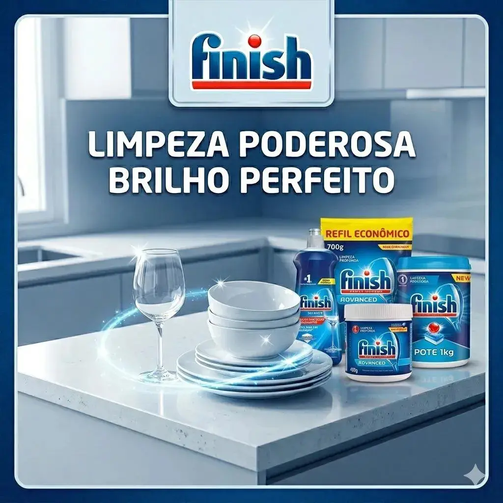 Finish Power Powder Advanced Detergente para Lava Louças em Pó 450g thumbnail 3