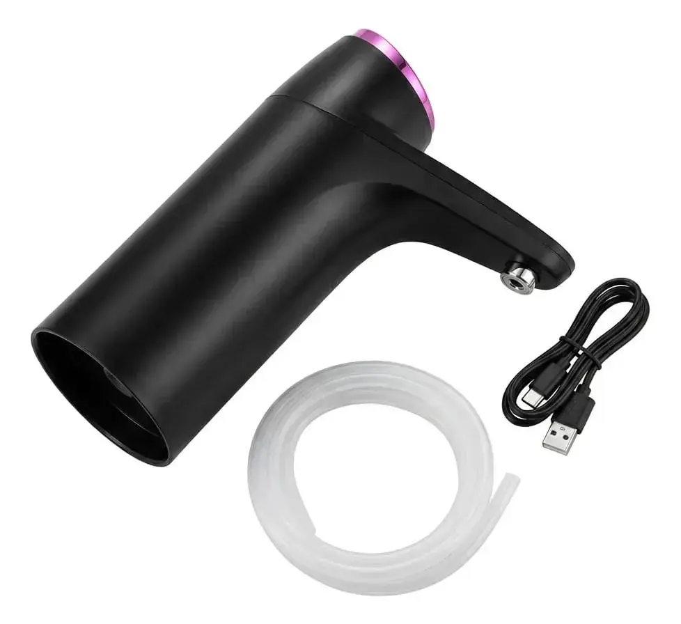 Bomba Elétrica Torneira Galão Água Recarregável Usb 110/220 Preto-Branco thumbnail 5