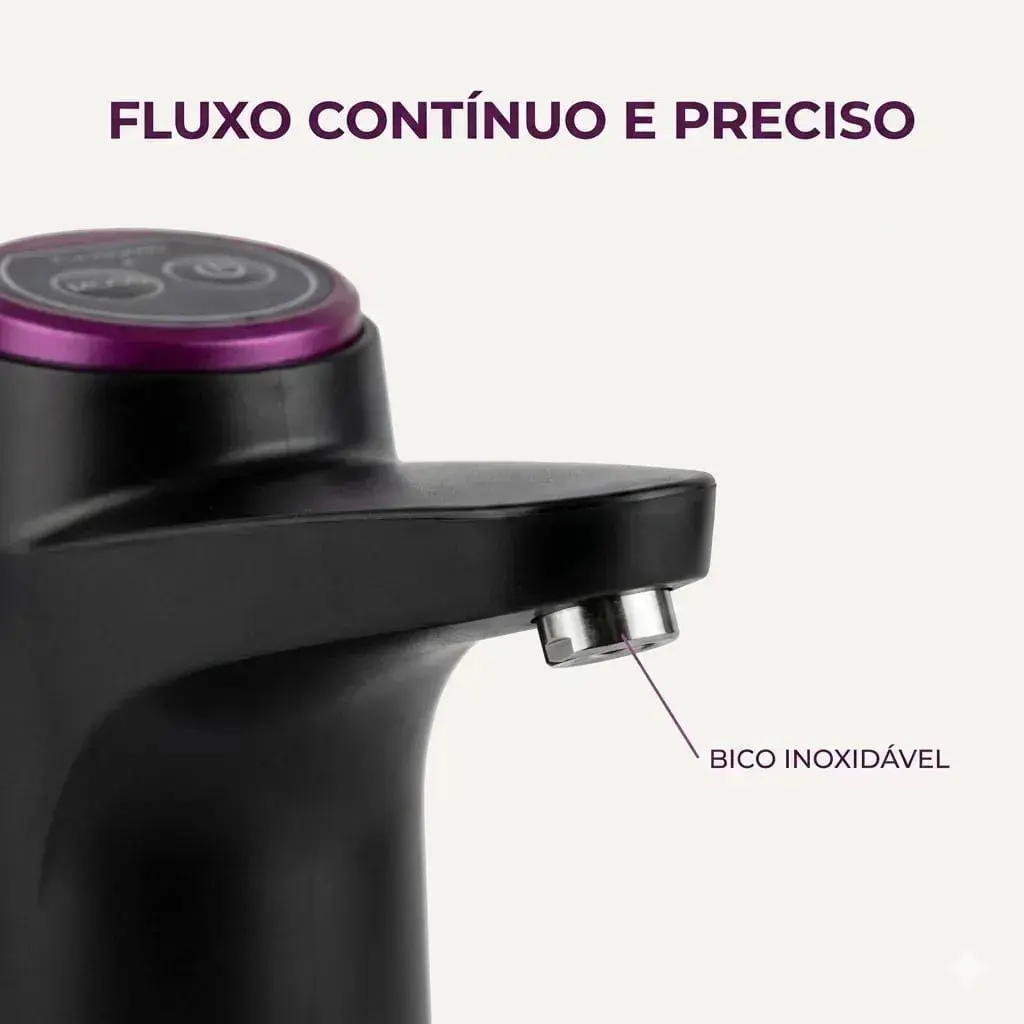 Bomba Elétrica Torneira Galão Água Recarregável Usb 110/220 Preto-Branco thumbnail 7