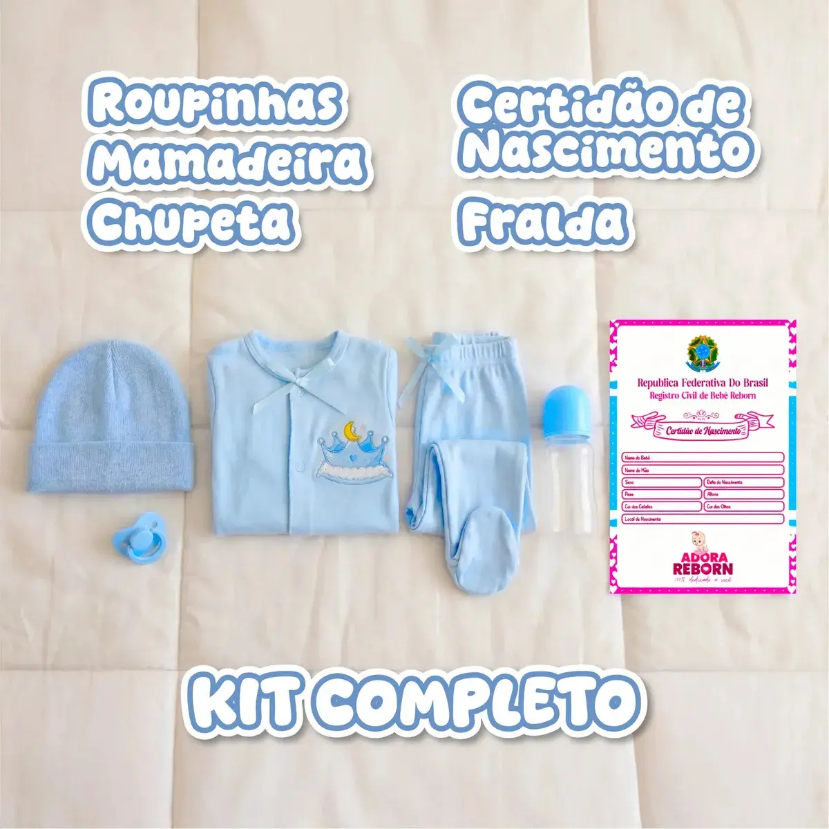 Boneca Bebê Reborn Menino Recém Nascido Pode Dar Banho thumbnail 7
