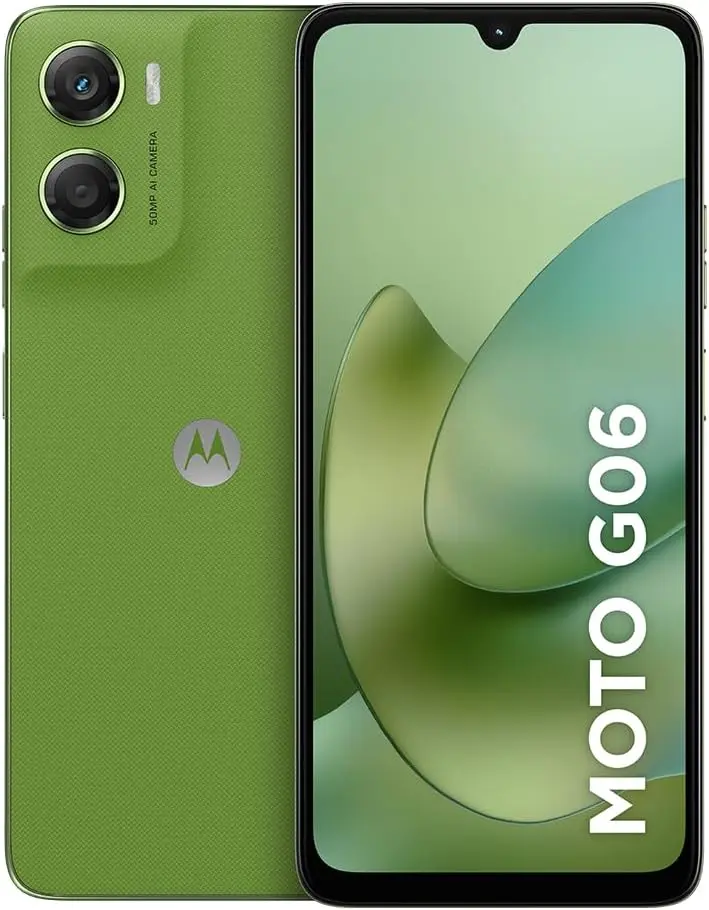 Smartphone Motorola Moto g06-128GB 4GB RAM + 8GB Ram Boost e Camera 50MP com AI Bateria de 5200 mAh Tela 6.9" - Verde