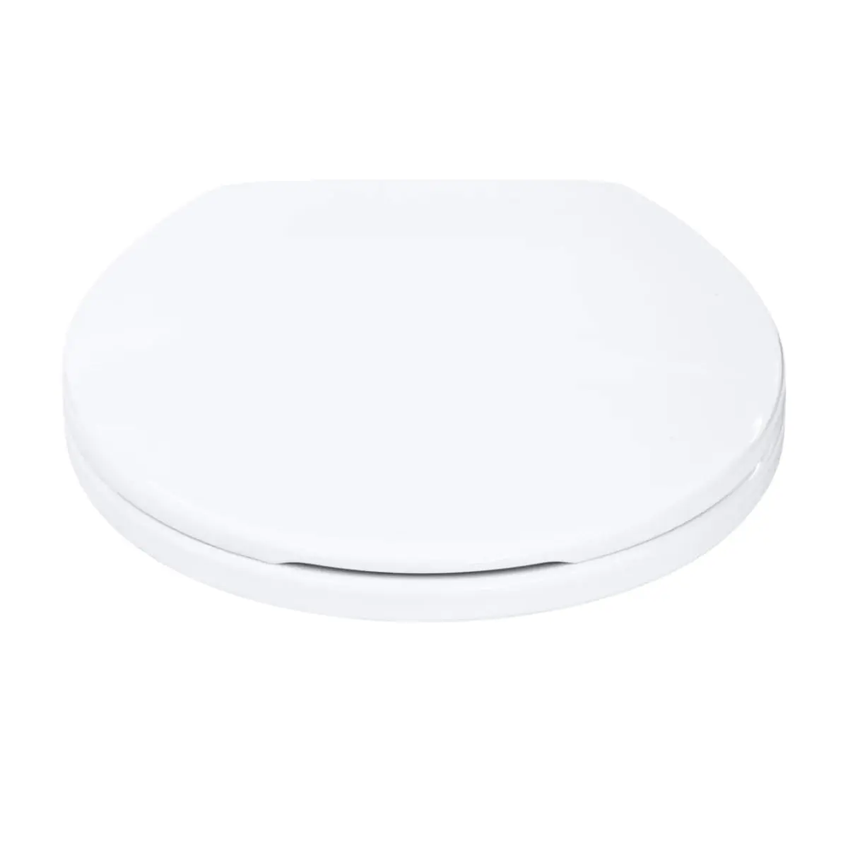 Vibranta Assento Sanitário Soft Close, Branco, Polipropileno, Fechamento Silencioso, Acabamento Inox