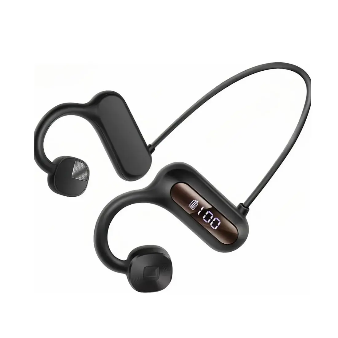 Fone de Ouvido Bluetooth Condução Bluetooth 5.3 USB Tipo-C Som Estéreo Bateria de Longa Duração -