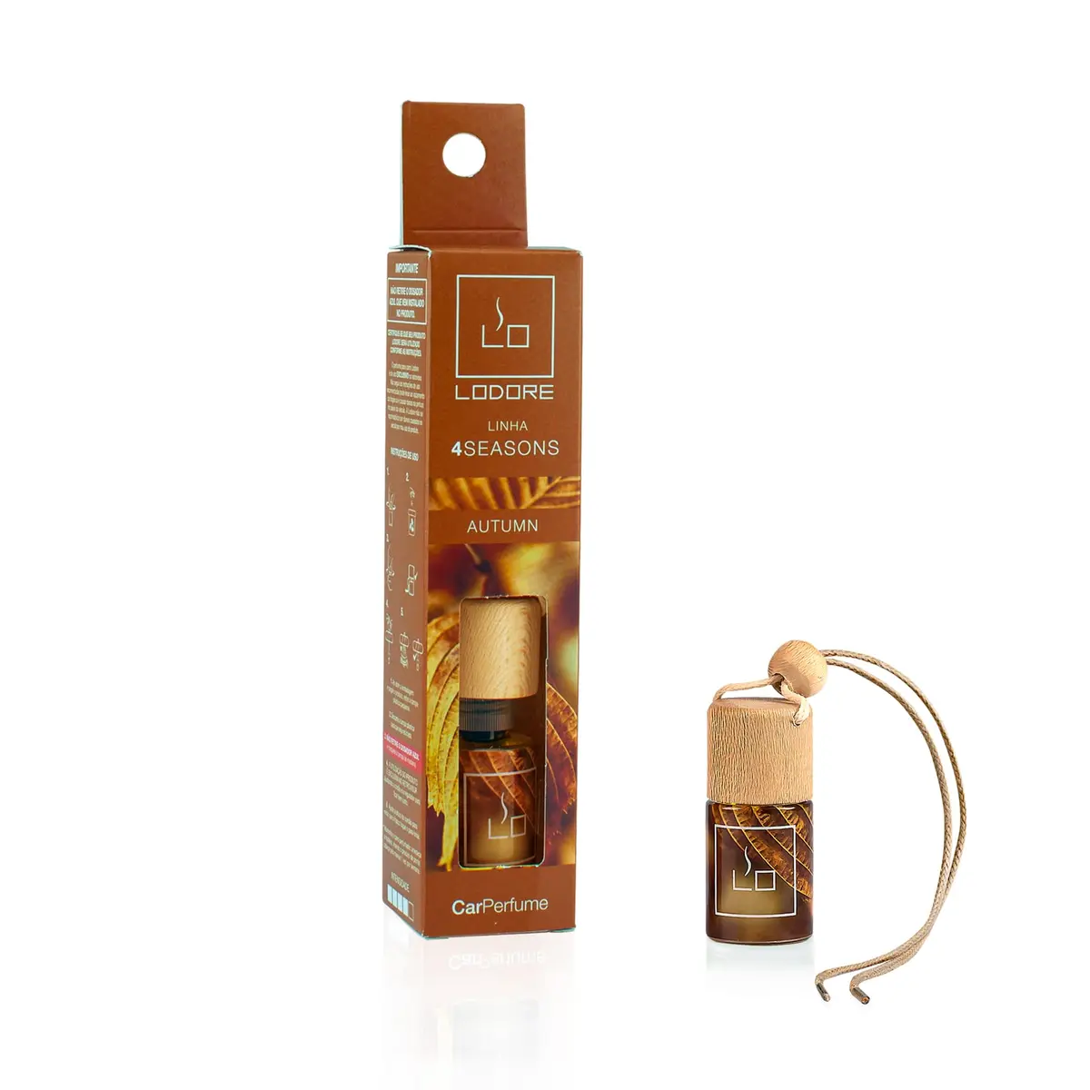 Lodore Car Aromatizante Automotivo Autumn Amadeirado Toque Folhas Secas Sem Álcool 7 ml