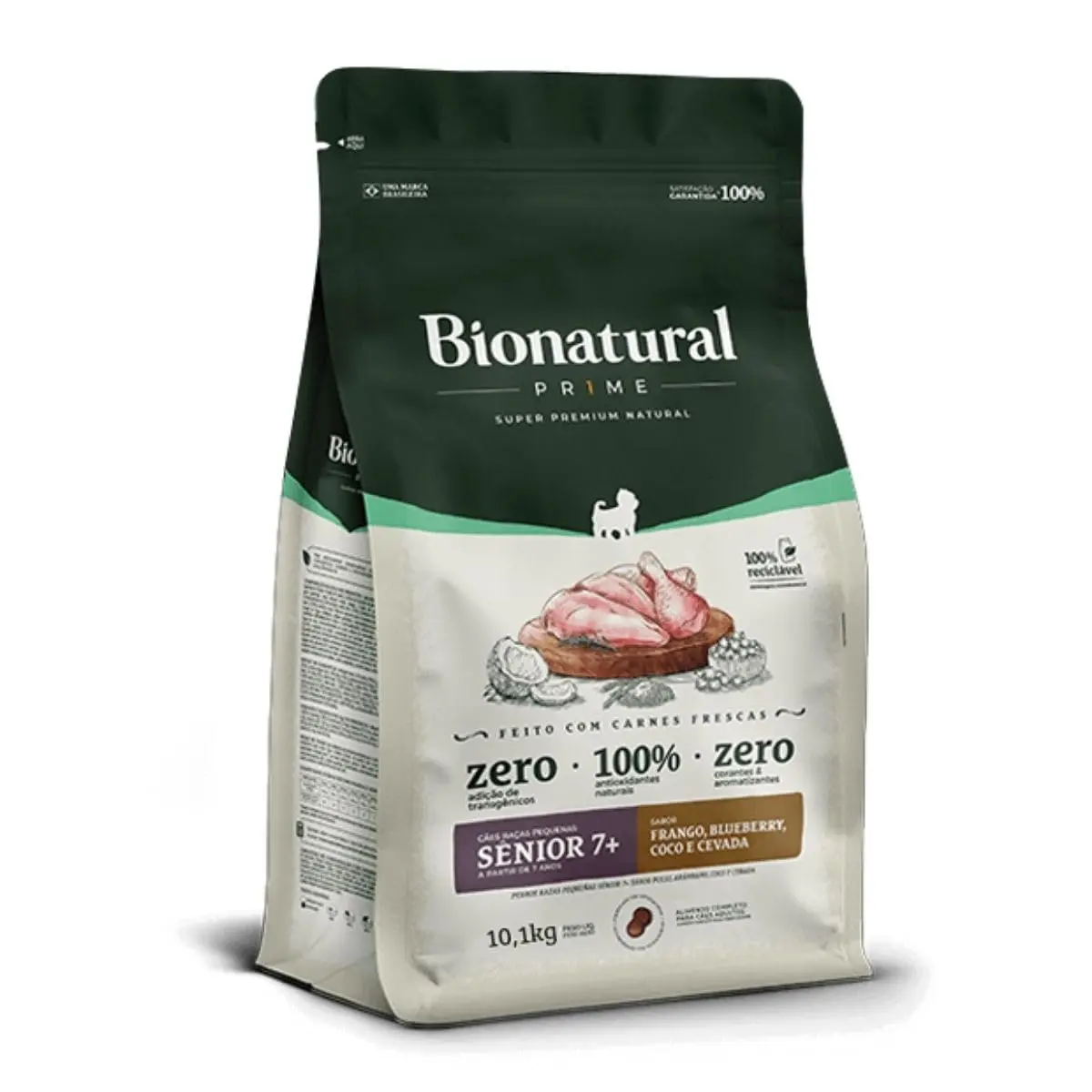 Bionatural Prime - Frango Cães De Raças Peq. Sênior 7+10,1kg