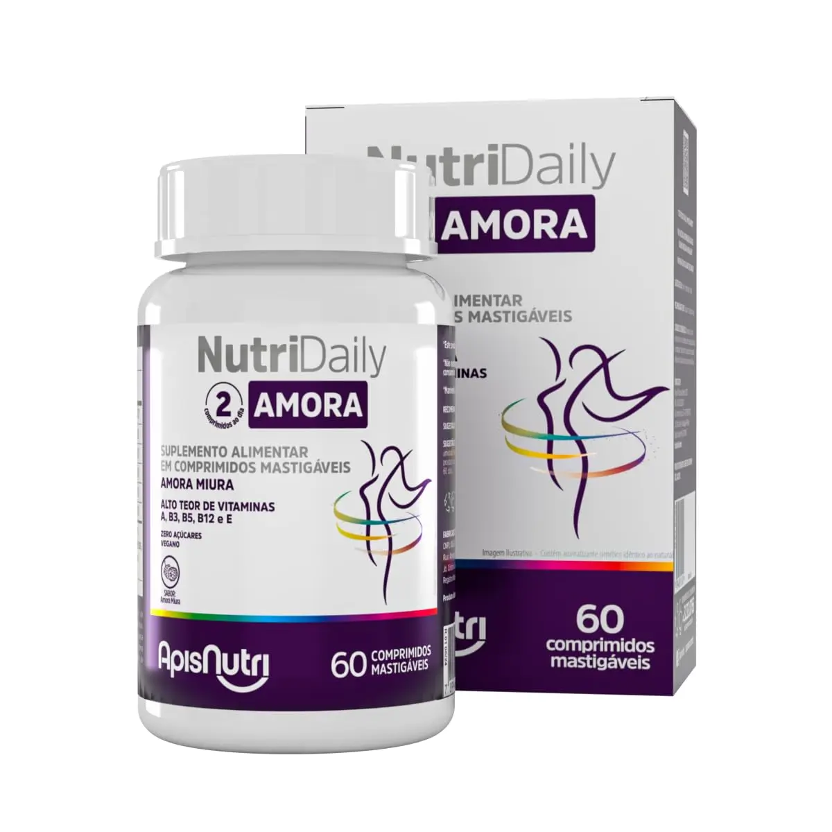 NutriDaily Amora Miura, Suplemento Alimentar, 60 Comprimidos Mastigáveis