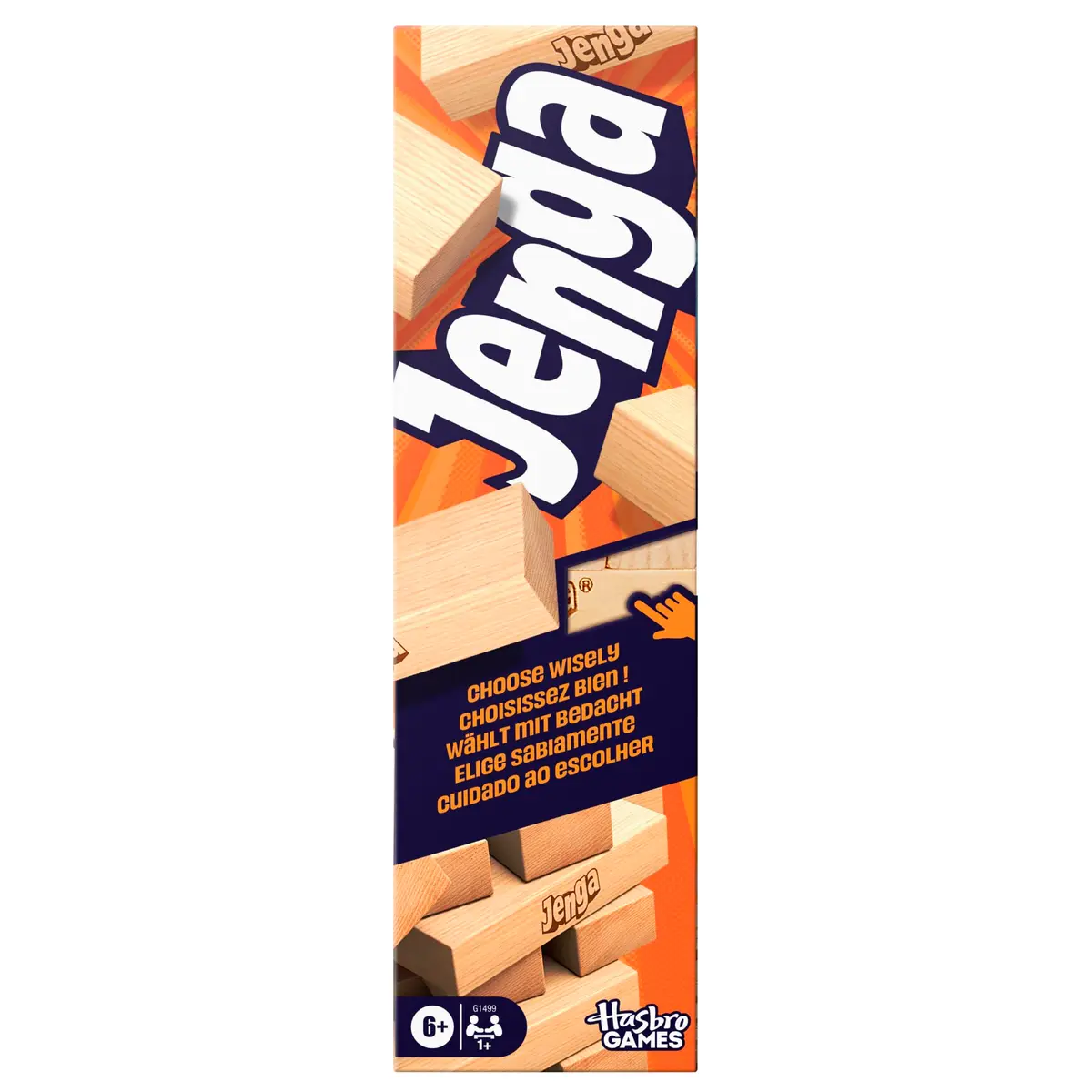 Jogo Jenga oficial da Hasbro Games com dado digital - 1
