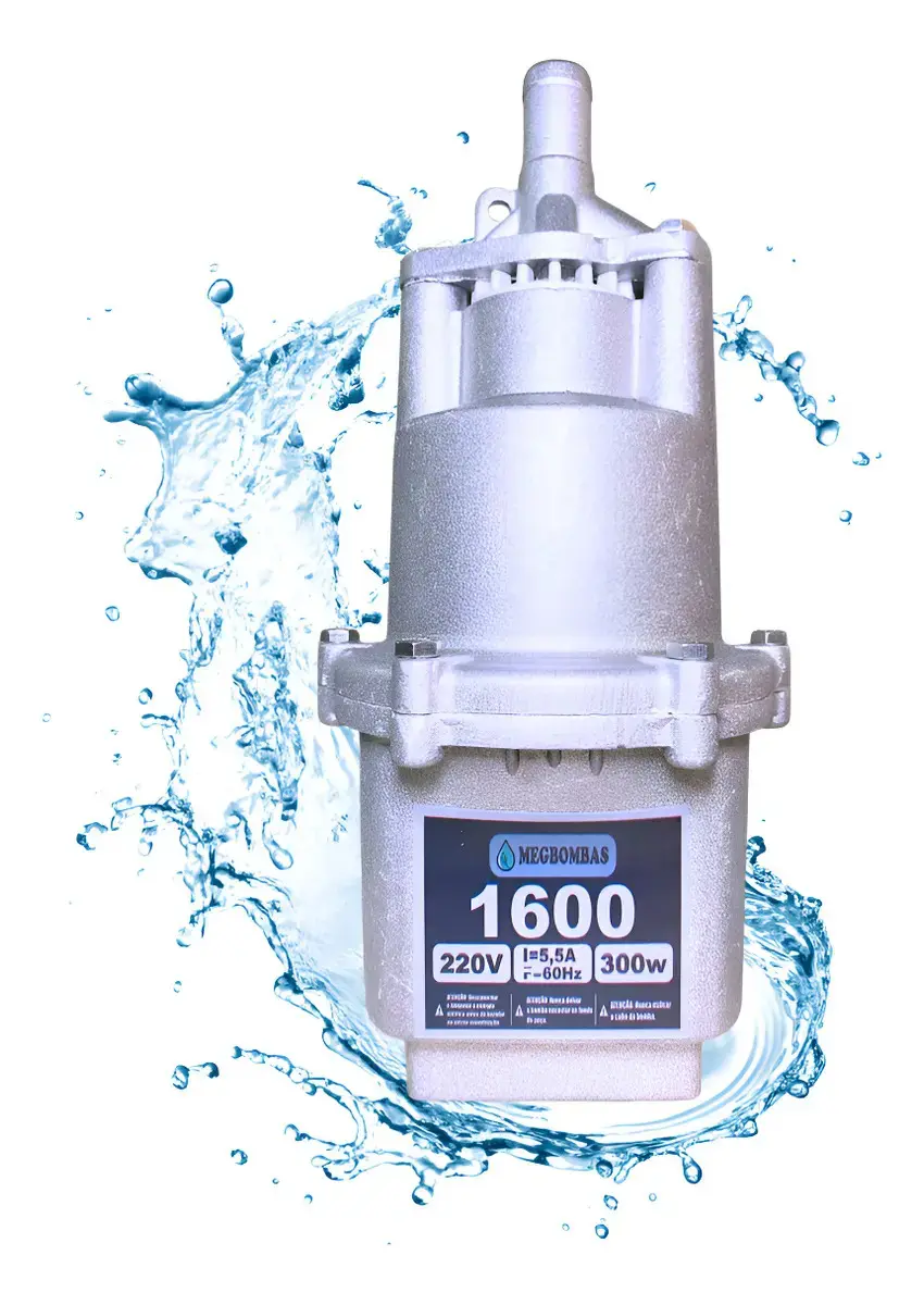Bomba de água Meg 1600 submersa saída 3/4 polegadas
