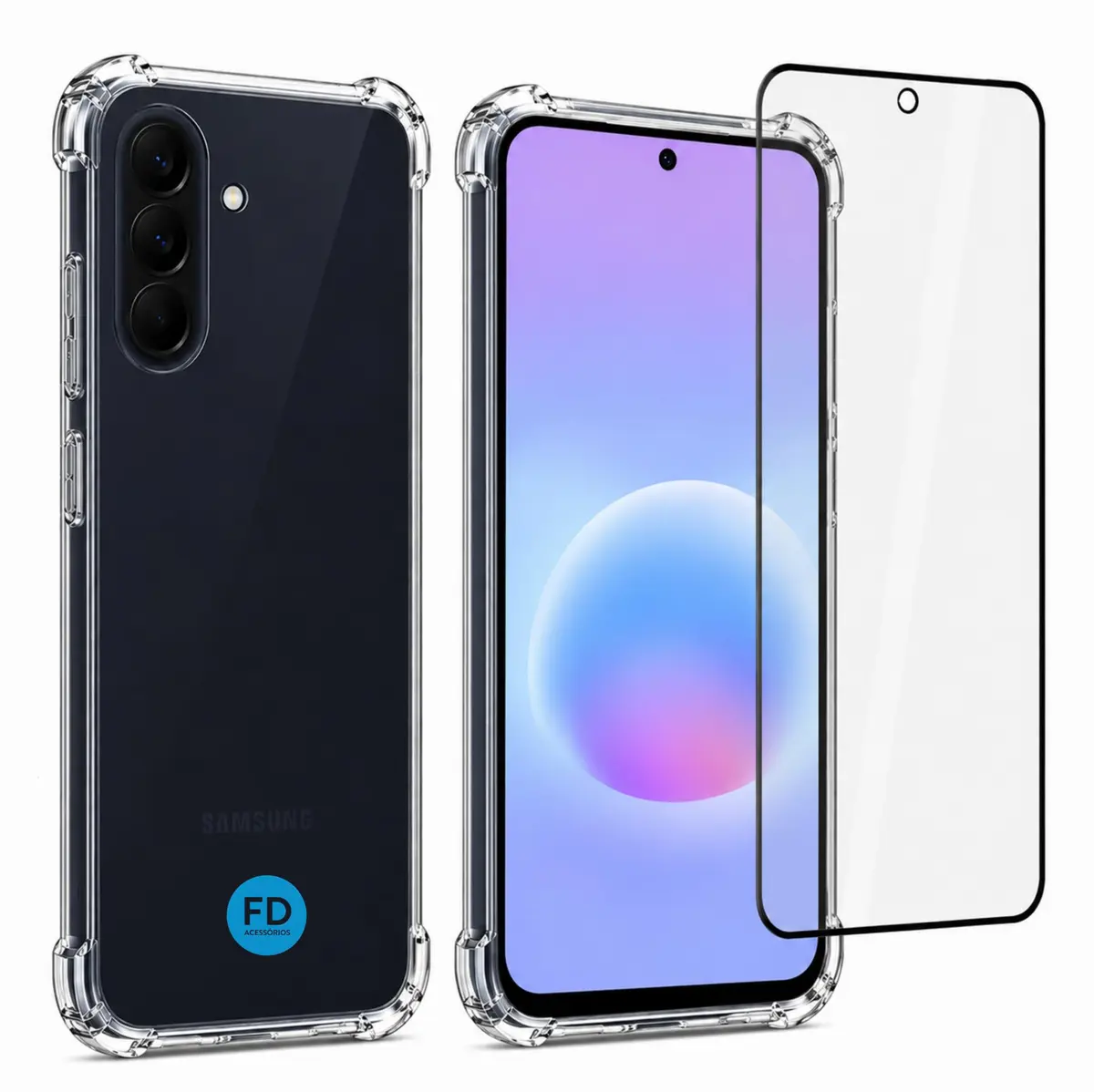 Kit Capa Capinha para Samsung Galaxy A57 + Película de Cerâmica 9D – FD | Kit Capa Capinha para Samsung Galaxy A57 + Película de Cerâmica 9D – FD