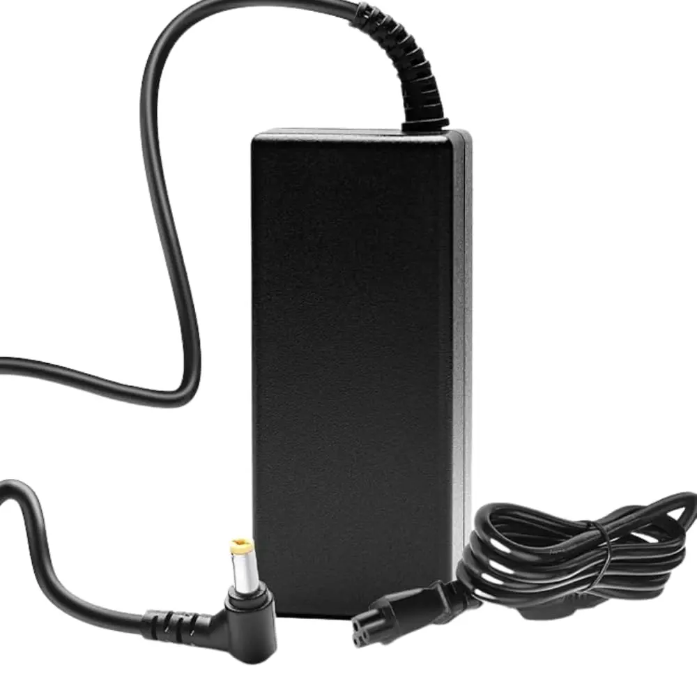 Fonte Carregador Para Notebook Acer Aspire 3 A315-51 A315-53 A315-56 19v 3,42A 65W Plug 5.5x1.7mm Pino Grosso, Ponta Amarela, referência PA-1450-26, PA-1650-02 Plug Azul, Bivolt com Cabo de Força