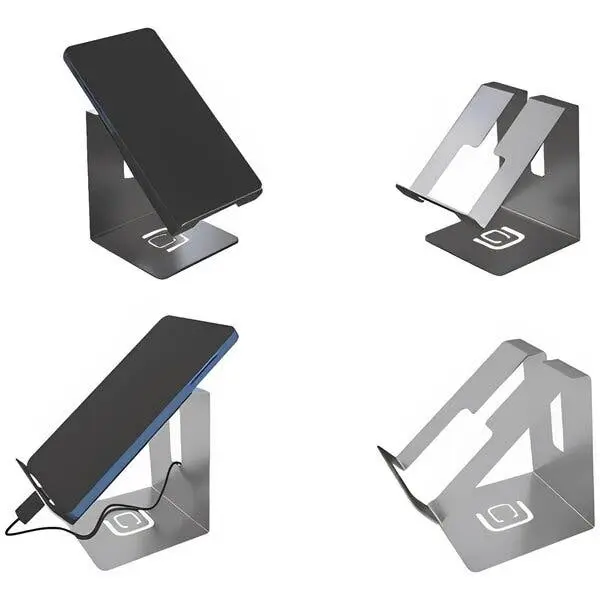 Suporte De Mesa Para Smartphone Inox Escovado - 1