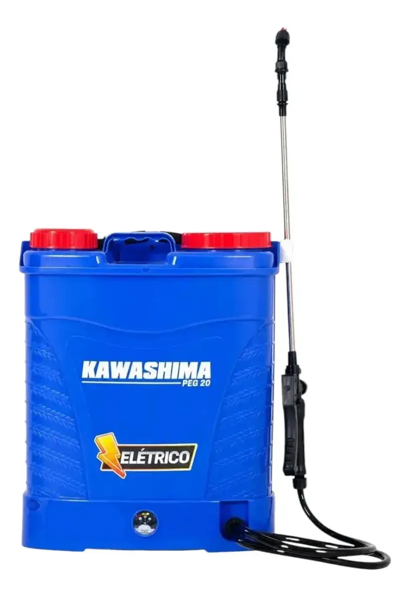 Pulverizador Costal a Bateria Kawashima 20L Azul com Bico Ajustável - 1