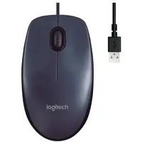 Mouse com fio USB Logitech M90 com Design Ambidestro e Facilidade Plug and Play - 910-004053 - 1
