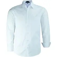 Camisa Manga Longa Lisa De Algodão Ideal Para Ternos 1719 - 1