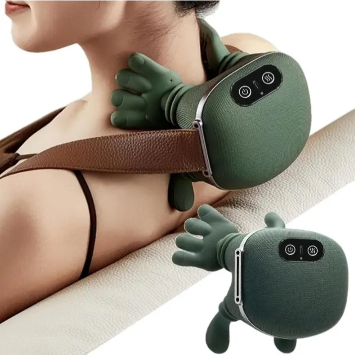 Massageador de Pescoço e Ombros Portátil 3D Com Calor Relaxante Massagem Profunda - 1