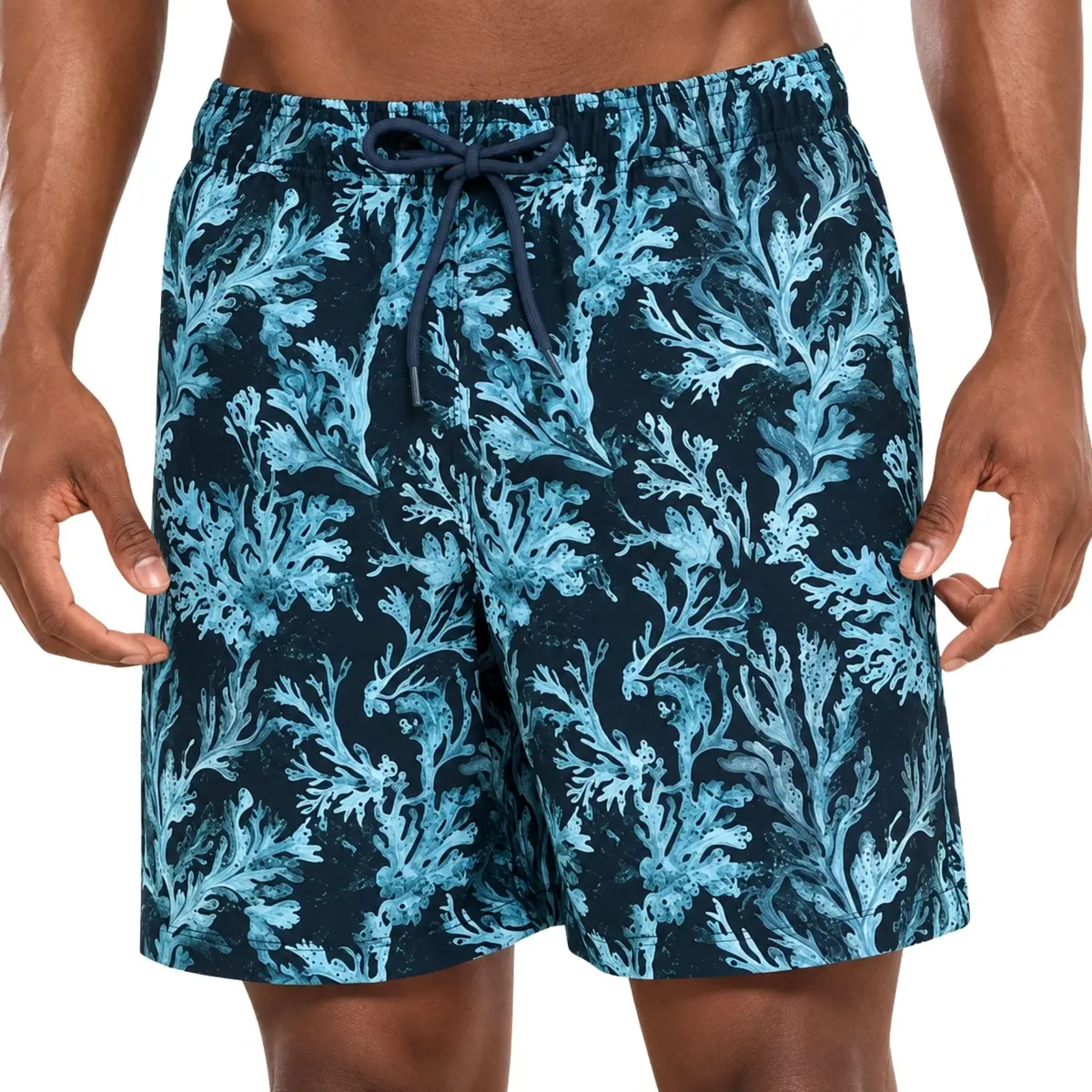 Short Praia Masculino Mash Bermuda Dryfit Elastano Coral - 1