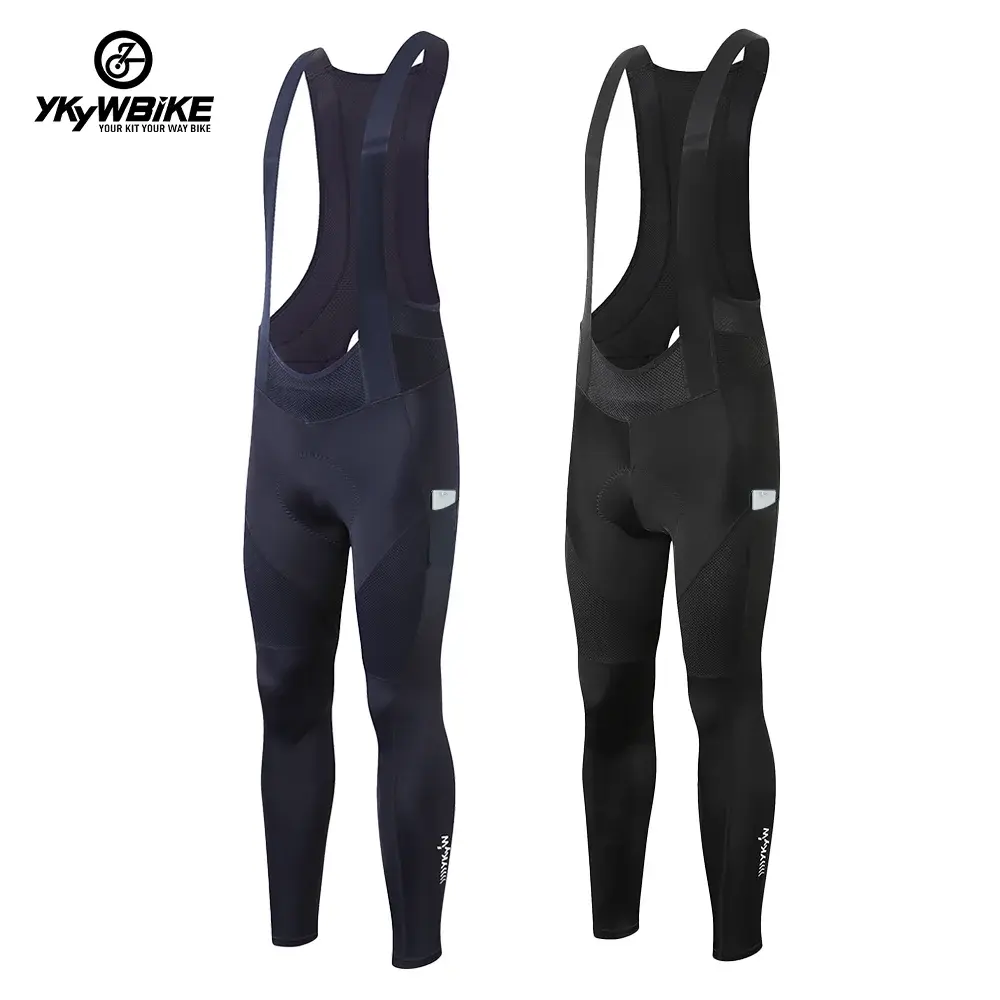 Ykyw primavera outono dos homens ciclismo bib calças compridas bicicleta calças masculinas mtb calças pro equipe equitação corrida ciclismo roupas esportivas - 1