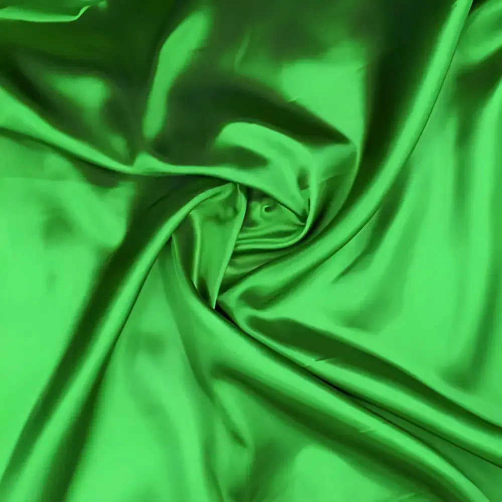 Tecido Cetim Liso Verde 10m x 1,47m Poliéster Ibi Tecidos