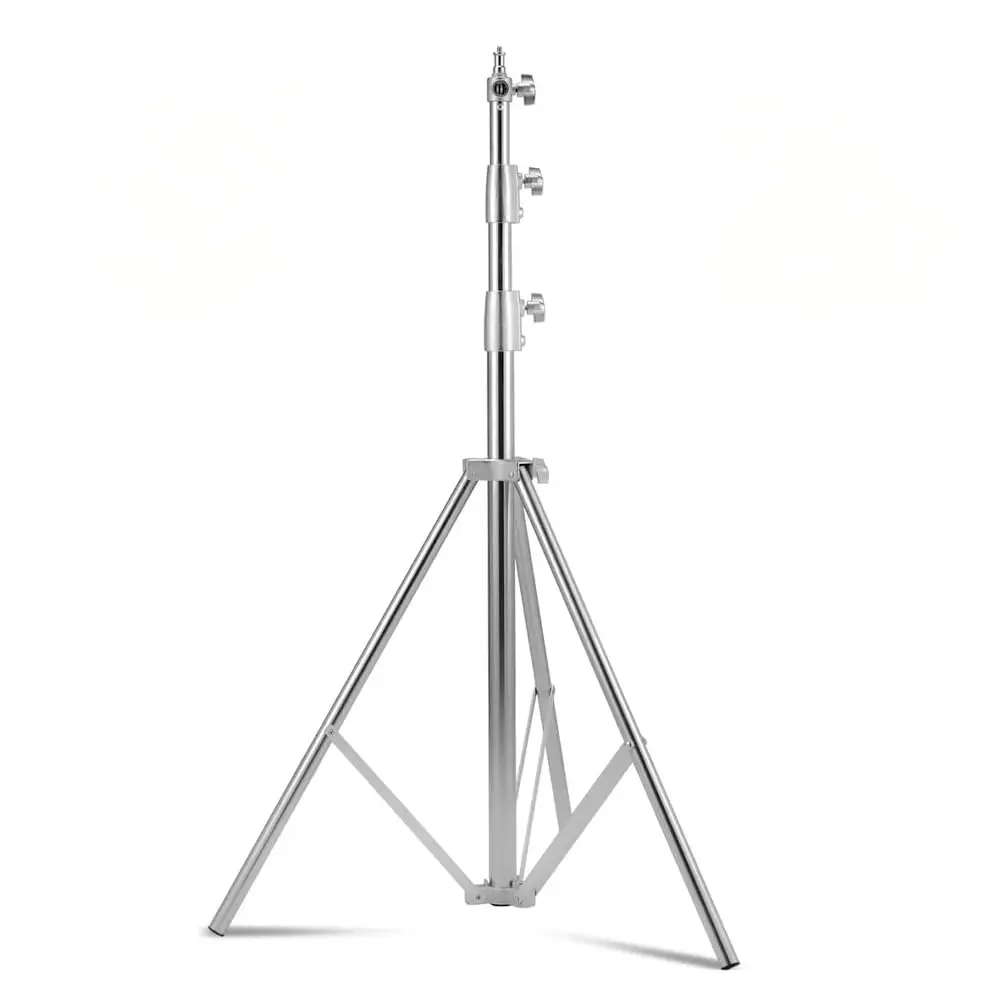 Tripé de Iluminação Profissional Greika FC288 – Aço Inox, 2,8m de Altura – Ideal para Estúdio, Fotografia e Vídeo