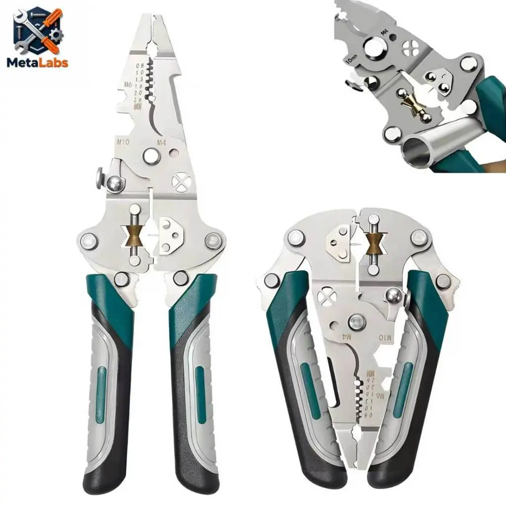 18 EM 1 Alicate Automático Decapador Crimpador Eletricista Descacador Fios Decapador Fio Automático - 1