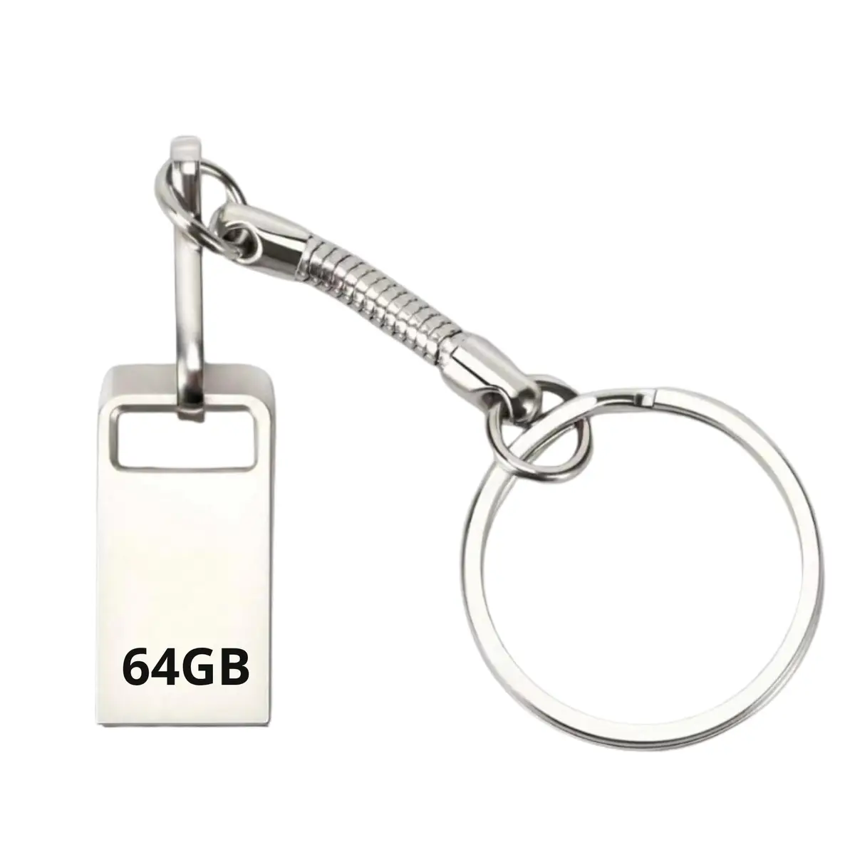 Pen Drive Chaveiro Metálico – Armazenamento Portátil Compacto e Resistente (64, GB)
