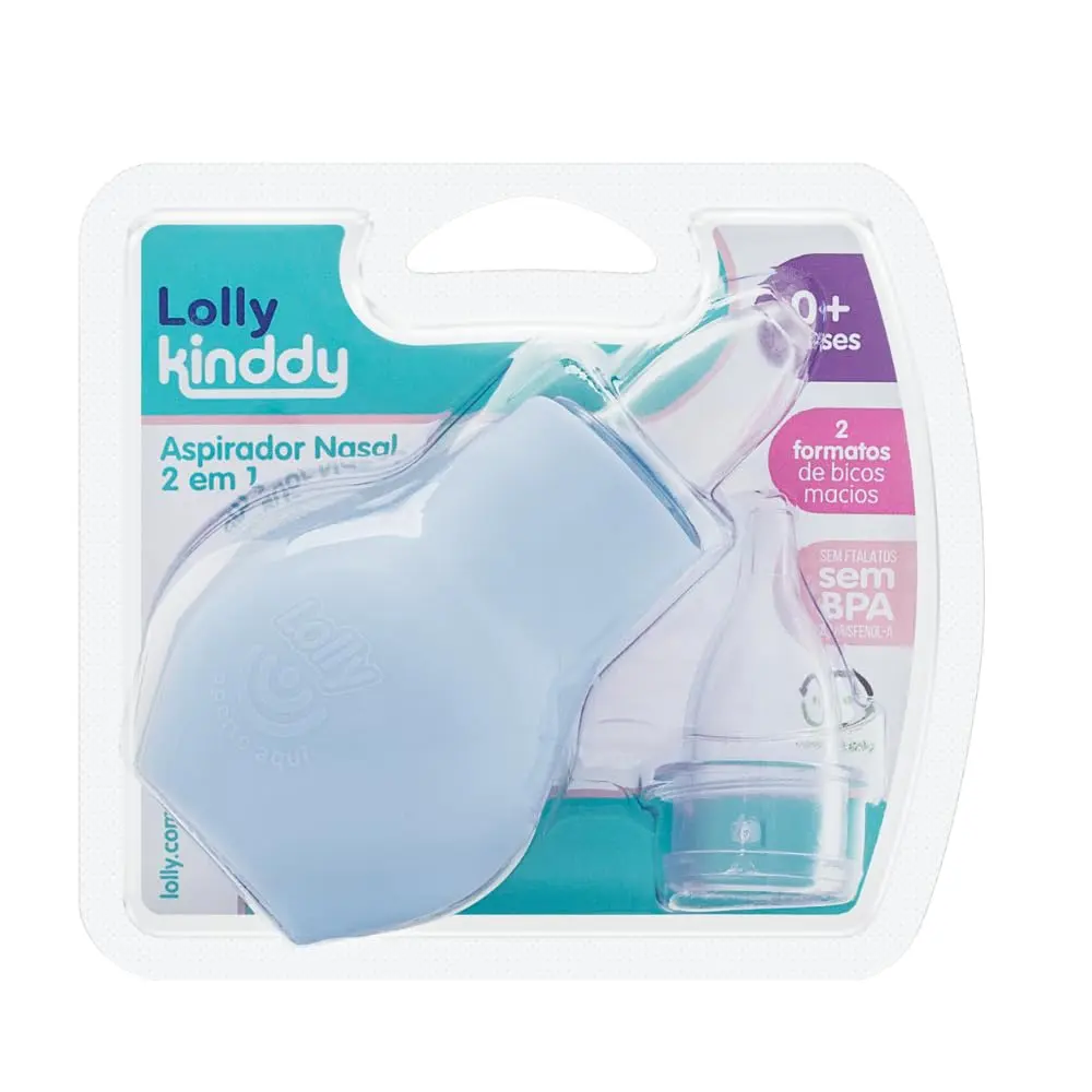 Lolly Aspirador Nasal 2 Em 1 Azul