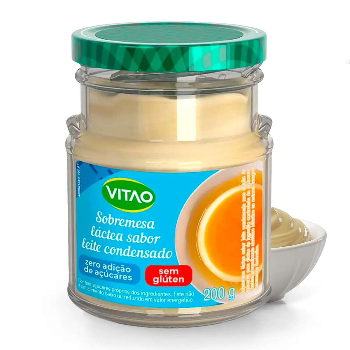 VITAO Leite Condensado Zero Açúcar 200g – Sem Glúten, Textura Cremosa e Sabor Tradicional