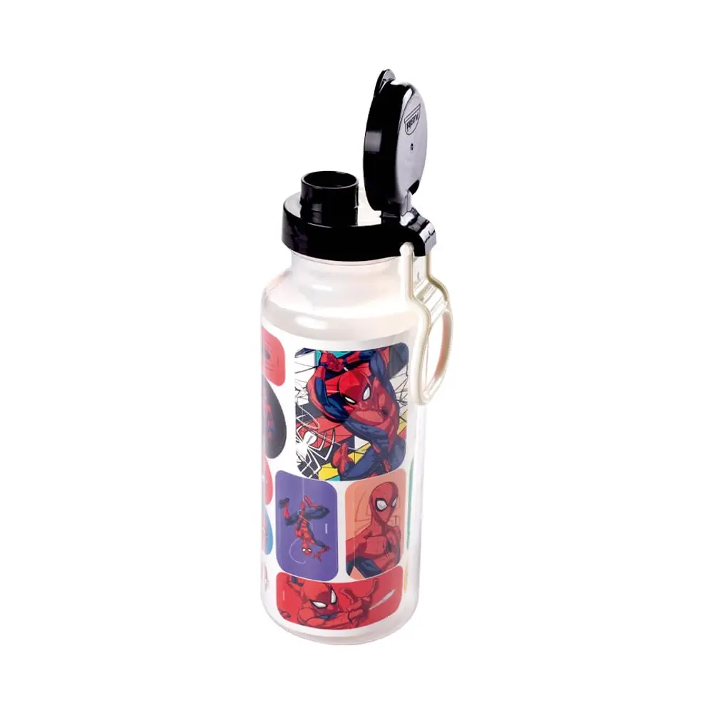 Plasutil Garrafa Fun com Adesivos Abre Fácil Homem-Aranha 600 Ml