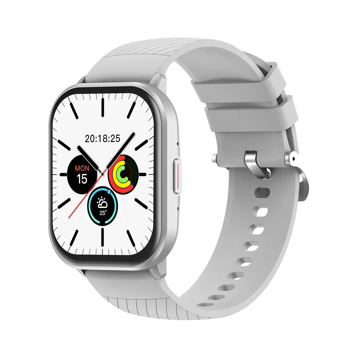 Relógio Digital Feminino Masculino Smartwatch Inteligente Bluetooth, Full Touch a Prova d 'água IP68 com 120+ Modos de Exercício e Esporte, Cinza - 1