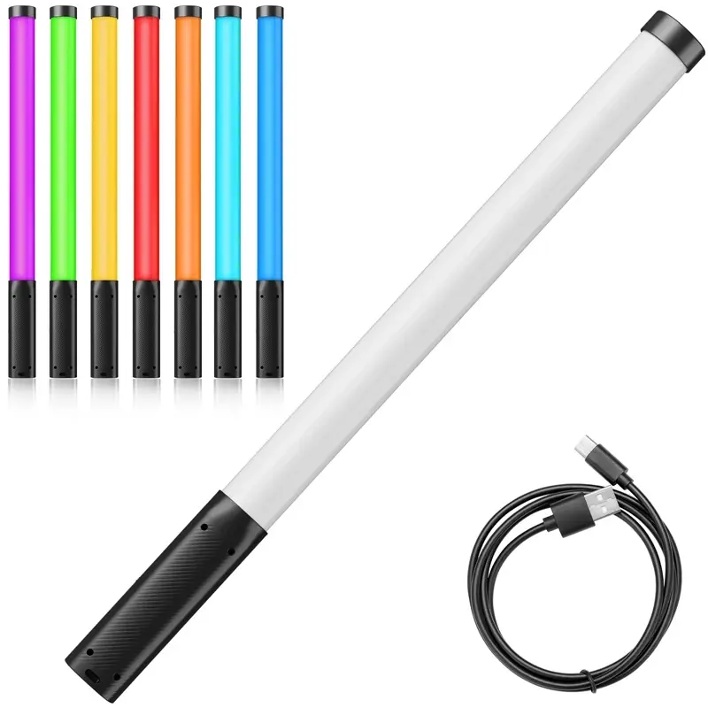 Ulanzi vl119 rgb handheld luz varinha 2500-9000k diammable leve 50cm rgb vara luz rechargable fotografia iluminação vlog