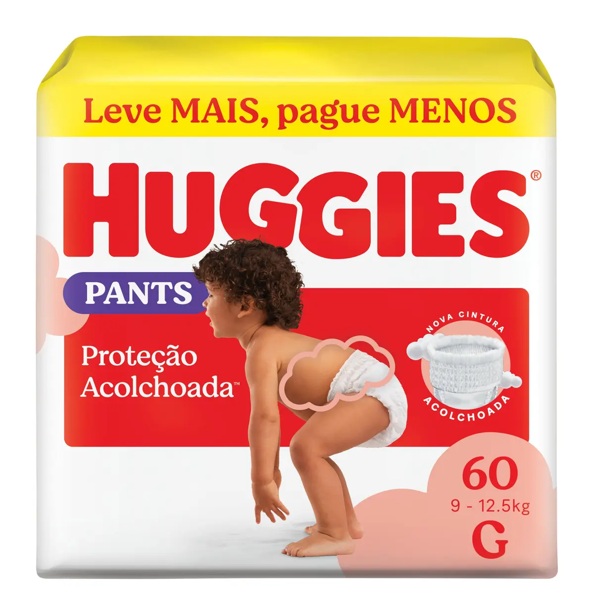 Fralda Pants Huggies Supreme Care, Tamanho G, 9-12,5 kg, 60 Unidades, Estilo Roupinha com Cintura Acolchoada - 1