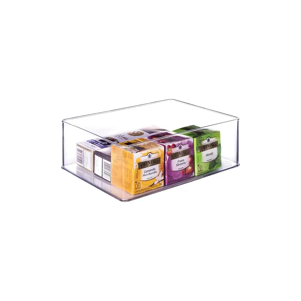 Organizador Modular Empilhável Plástico Encaixa Retangular Altura 10,6 cm Plasútil T9 - 1