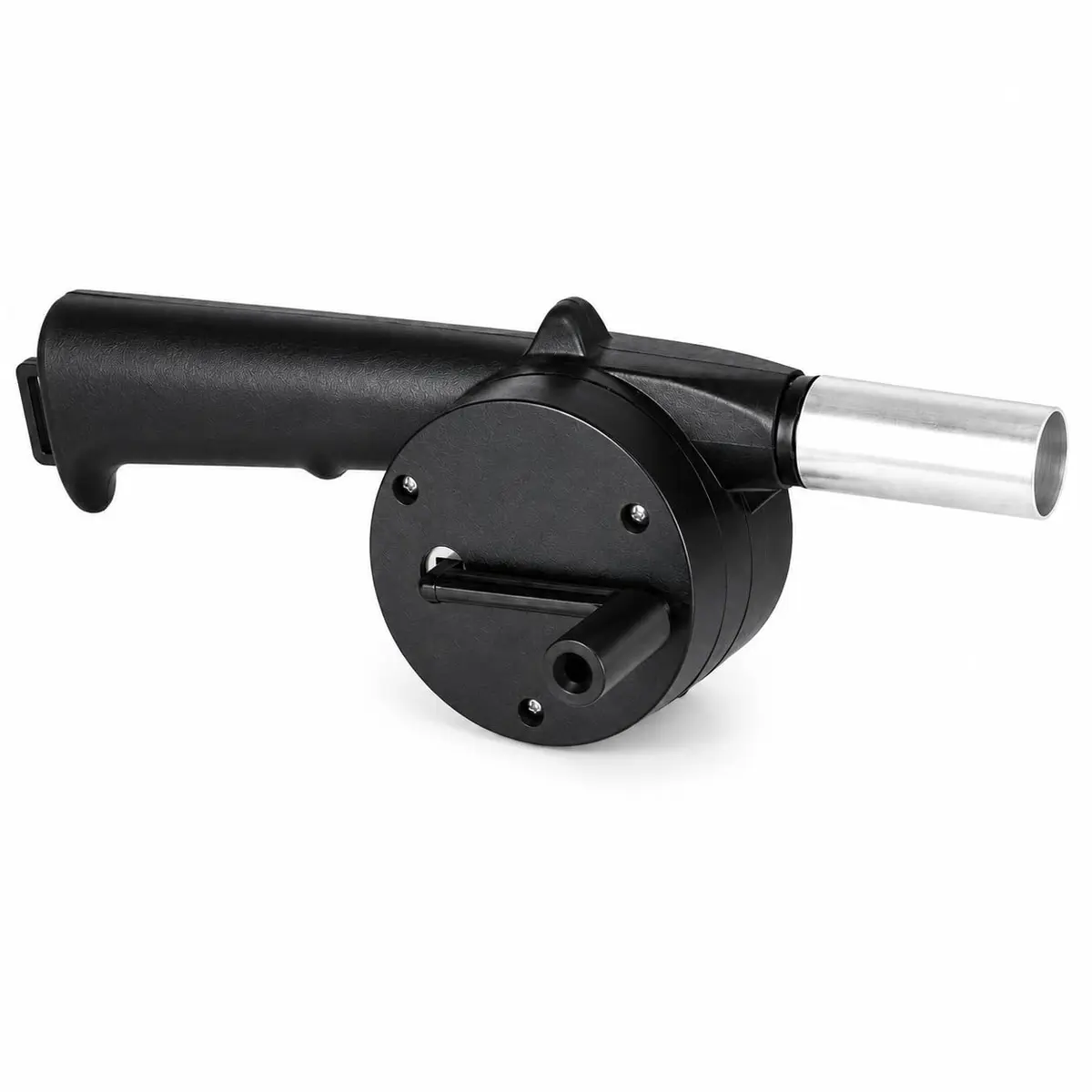 Soprador Manual de Carvão com Manivela para Churrasqueira Portátil | Acendimento mais rápido, Fluxo de ar direcionado, Bico de metal, Leve e portátil, Dispensa eletricidade e pilhas