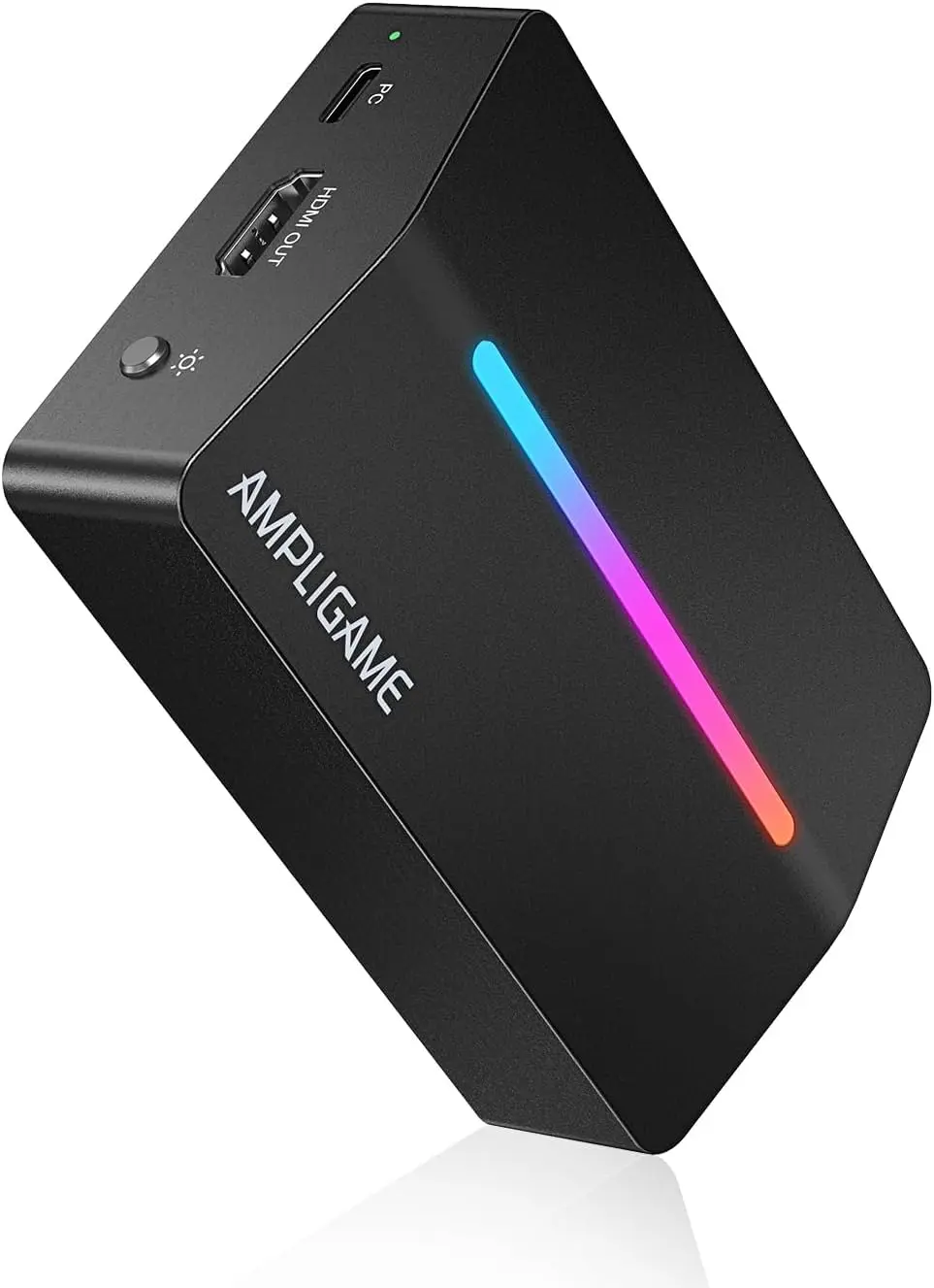 FIFINE V3 Placa de captura de vídeo,HD 1080 60fps para transmissão ao vivo | AmpliGame USB placa de captura de áudio para jogos, compatível com PS4/Windows/Mac OS/Switch/Xbox，Rreto - 1