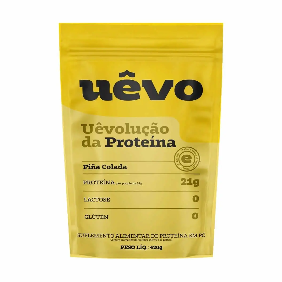 Proteína Uêvo, Refil, Sabor Pina Colada, 420g