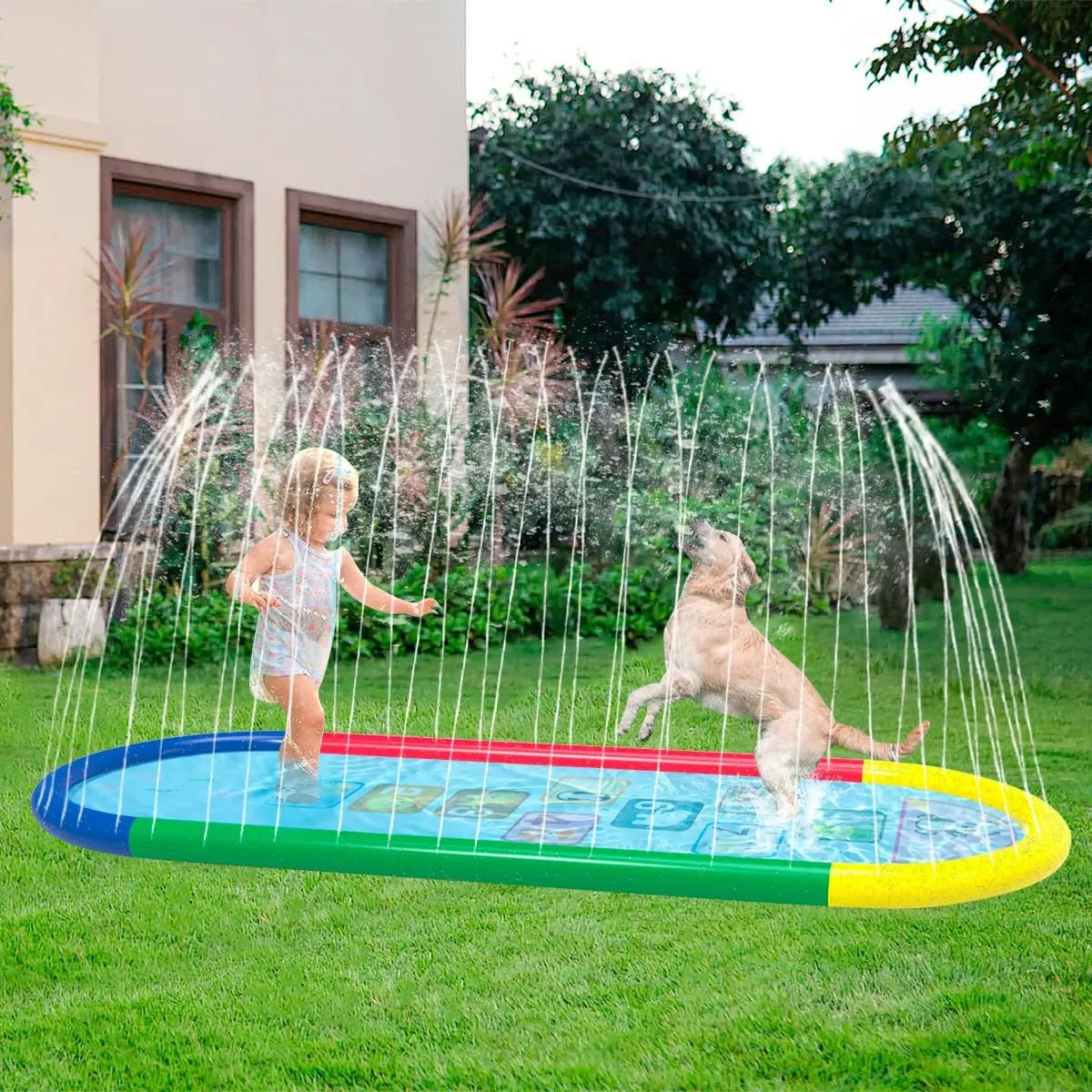 Sprinkler Splash Pad Infantil Brinquedo Piscina Chafariz (Numérico)