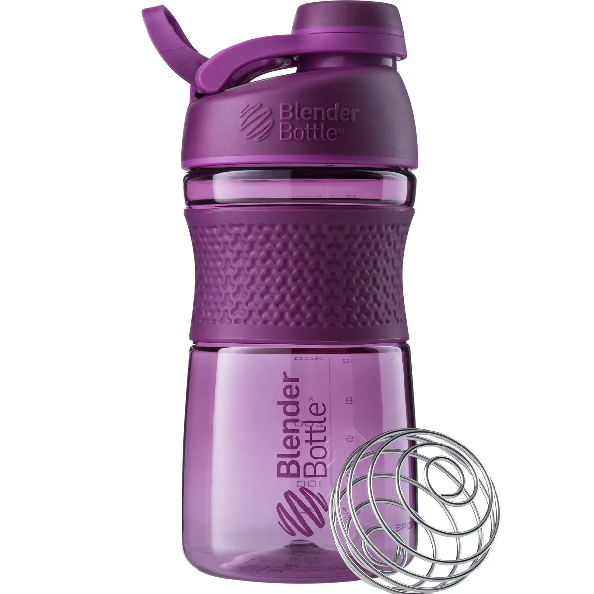 Garrafa coqueteleira BlenderBottle SportMixer, 590 ml, Plum