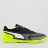 [Tam: 41 ao 44] - Chuteira Puma Truco III Futsal Preta e Verde - 1
