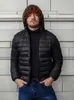 Jaqueta Puffer Masculina com Capuz e Bolsos - 1